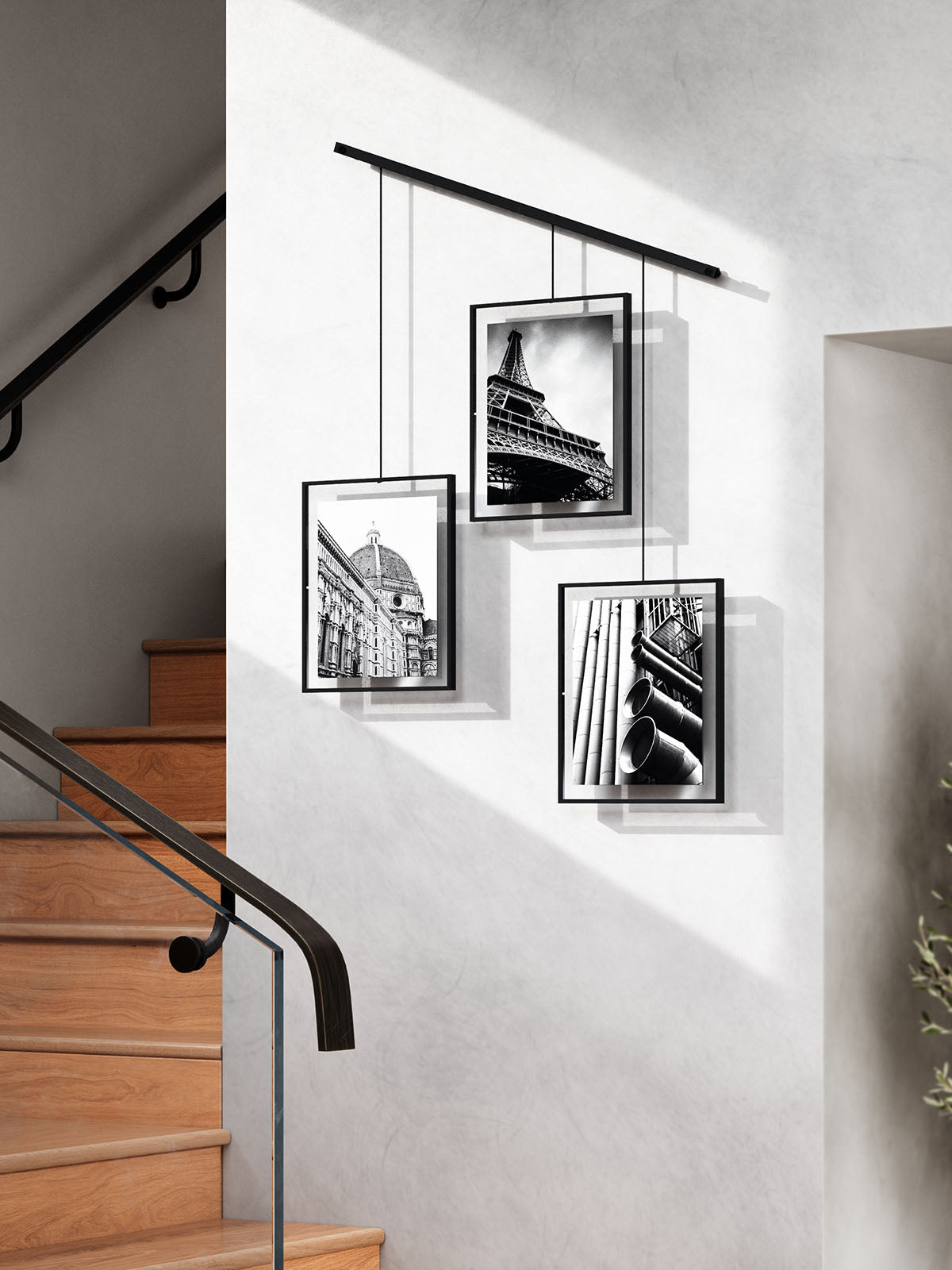 Umbra Exhibit Wall Picture Frame - Set of 3 8x10 Black