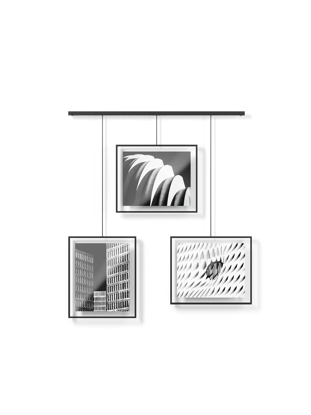 Umbra Exhibit Wall Picture Frame - Set of 3 8x10 Black