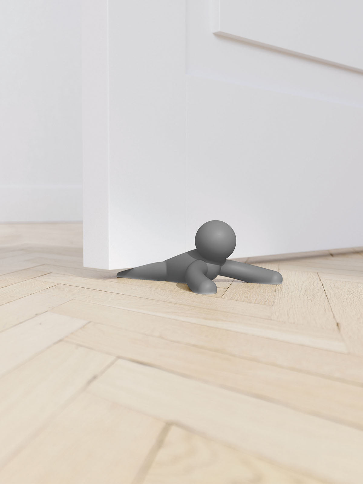 Umbra Buddy Doorstop - Set of 2 Charcoal