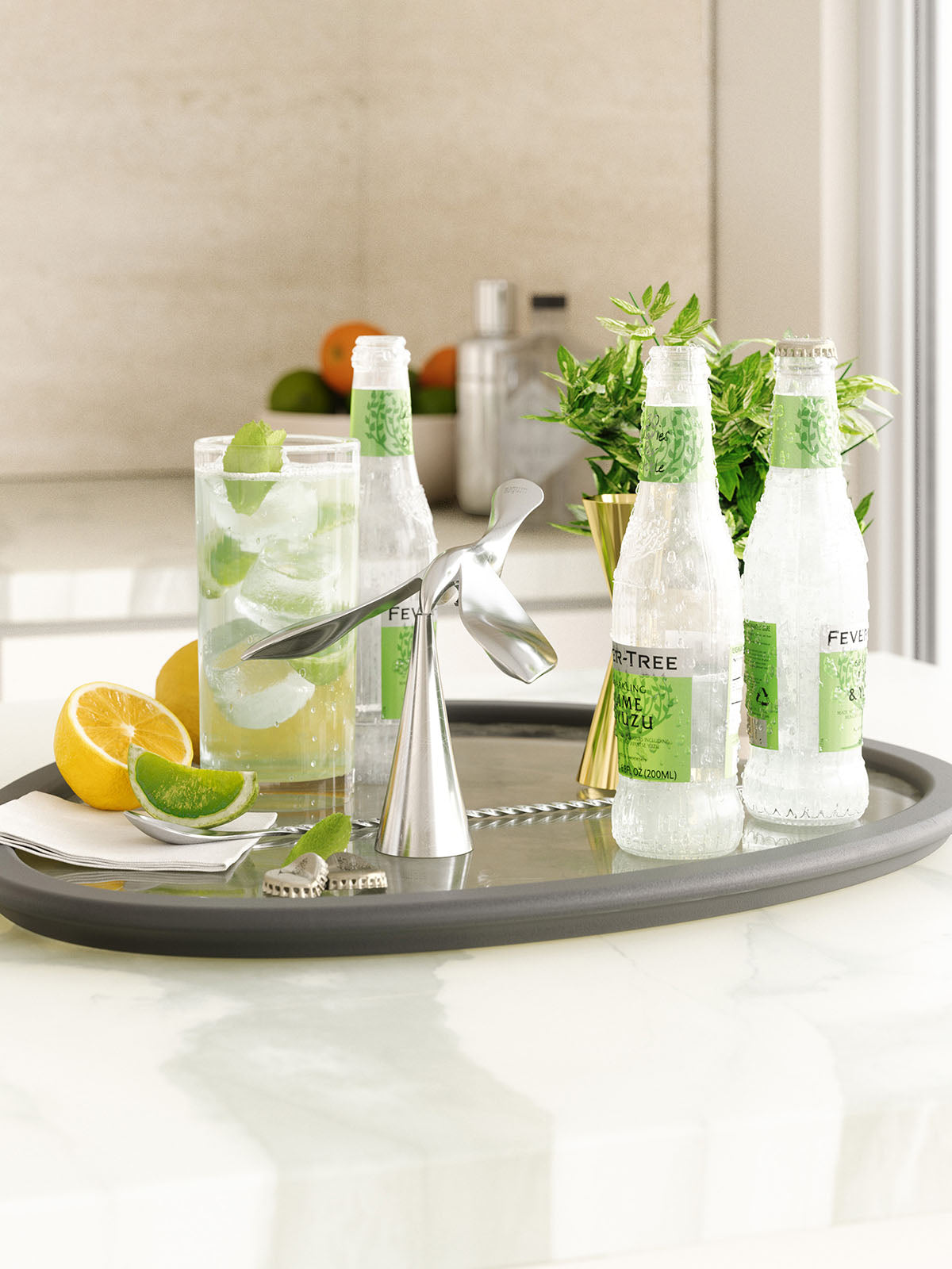 Umbra Tipsy Bottle Opener - Chrome
