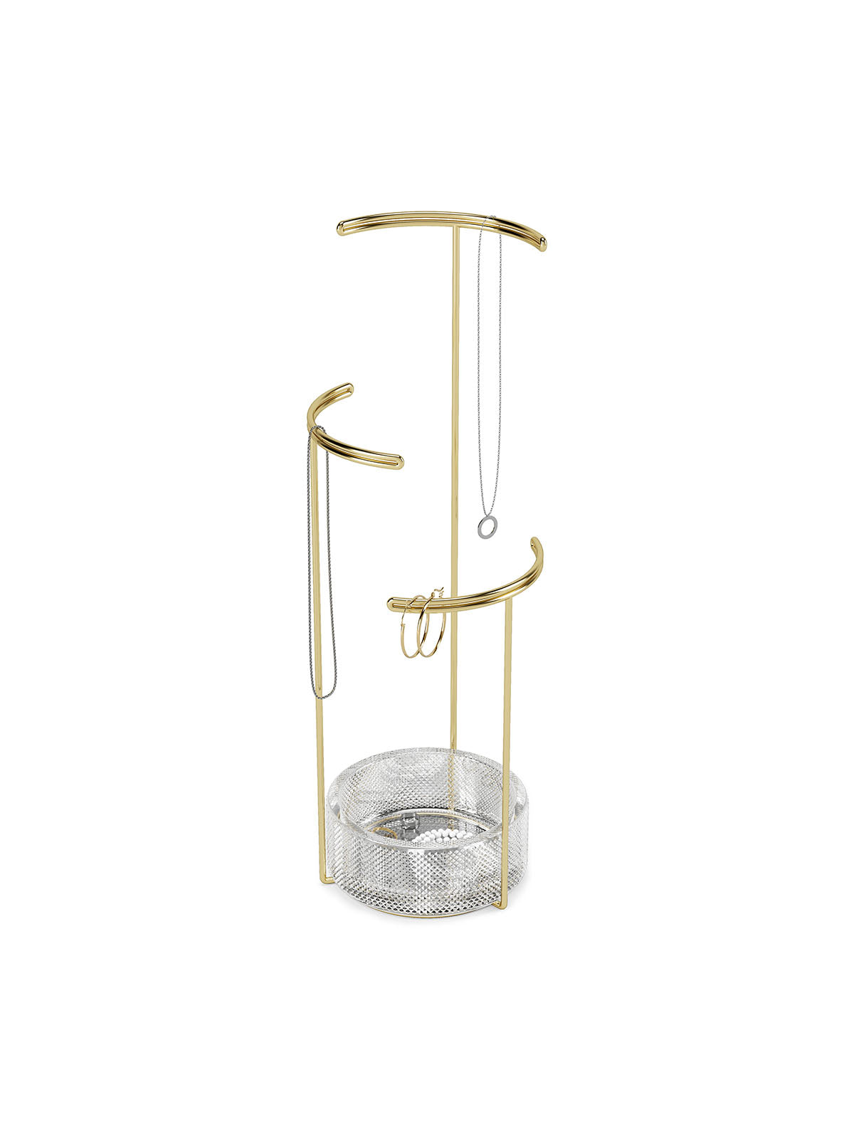 Umbra Tesora Jewelry Stand - Clear/Brass