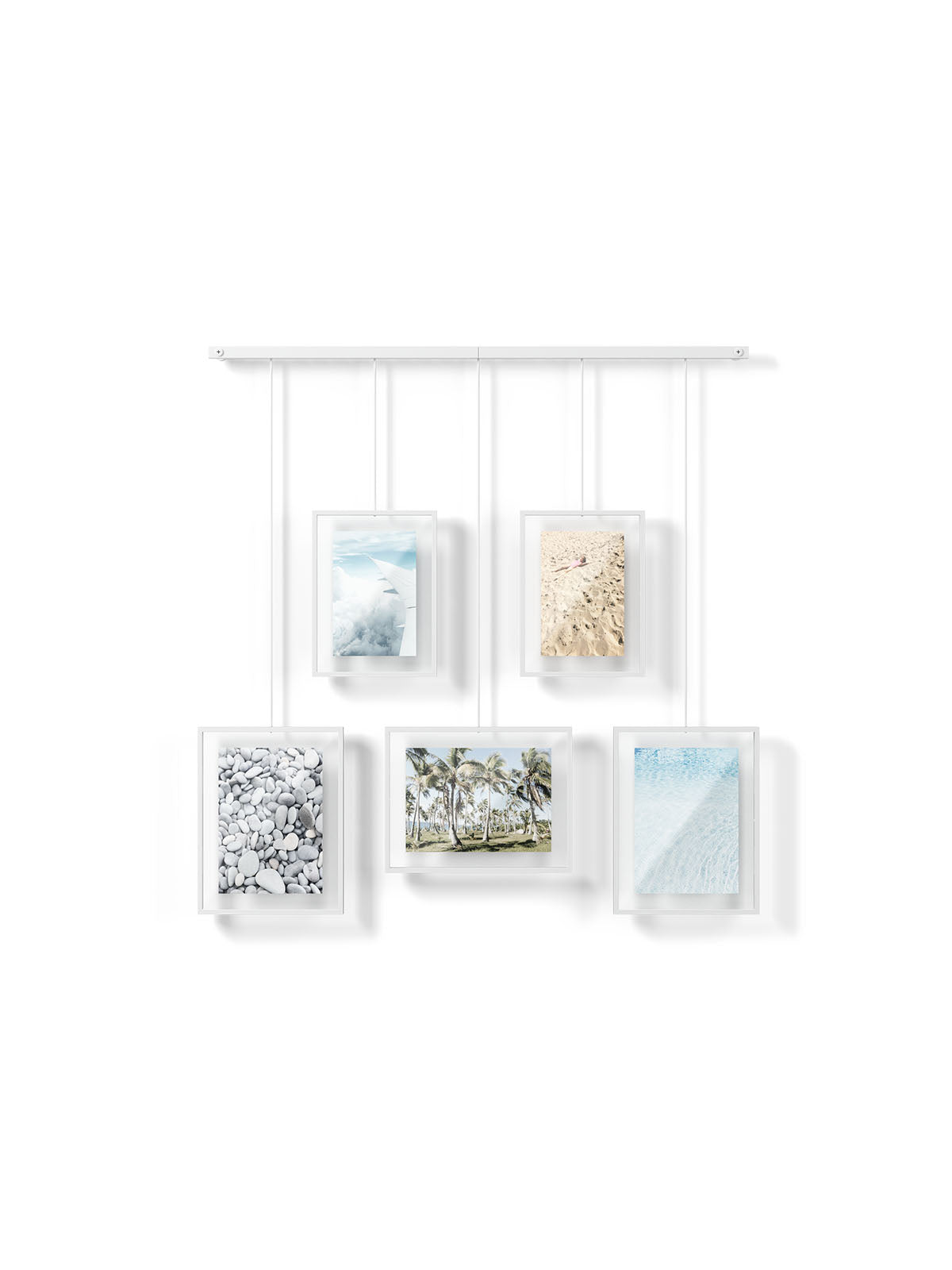 Umbra Exhibit Wall Picture Frame - Set of 5 White