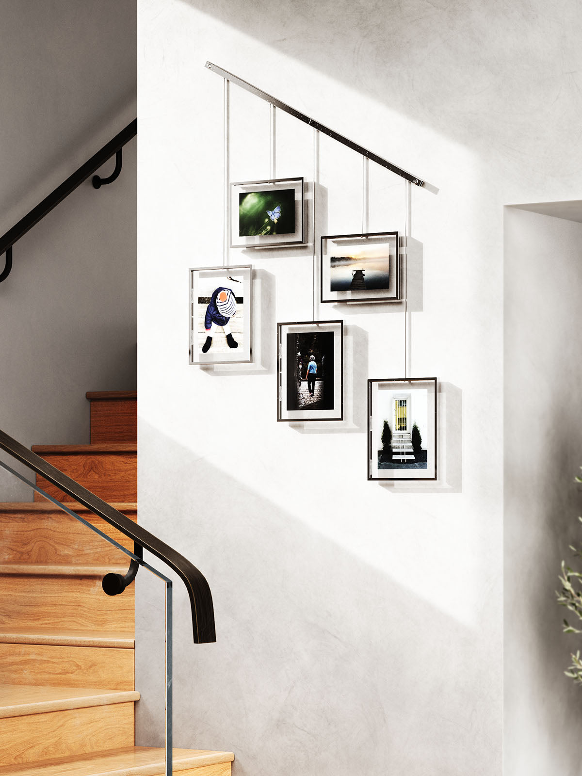 Umbra Exhibit Wall Picture Frame - Set of 5 Chrome