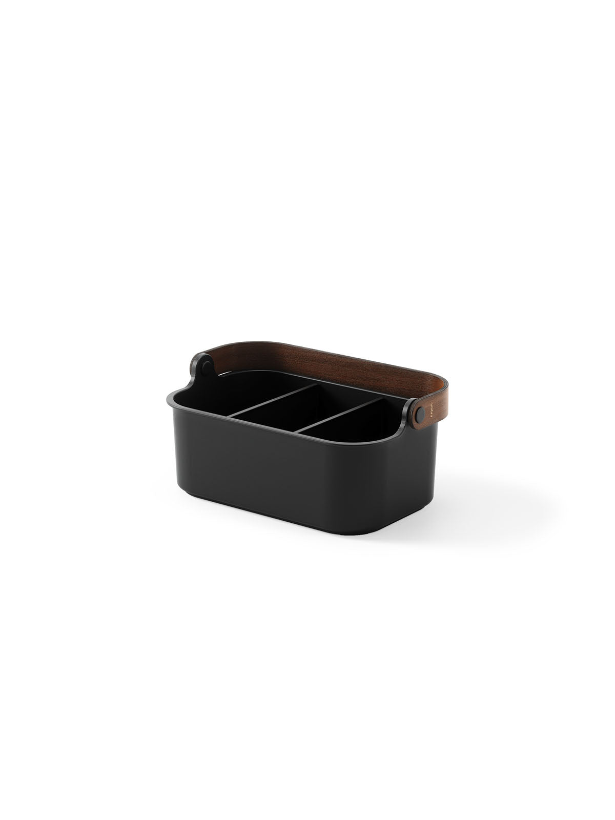 Umbra Bellwood Stackable Bin - Medium Black/Walnut