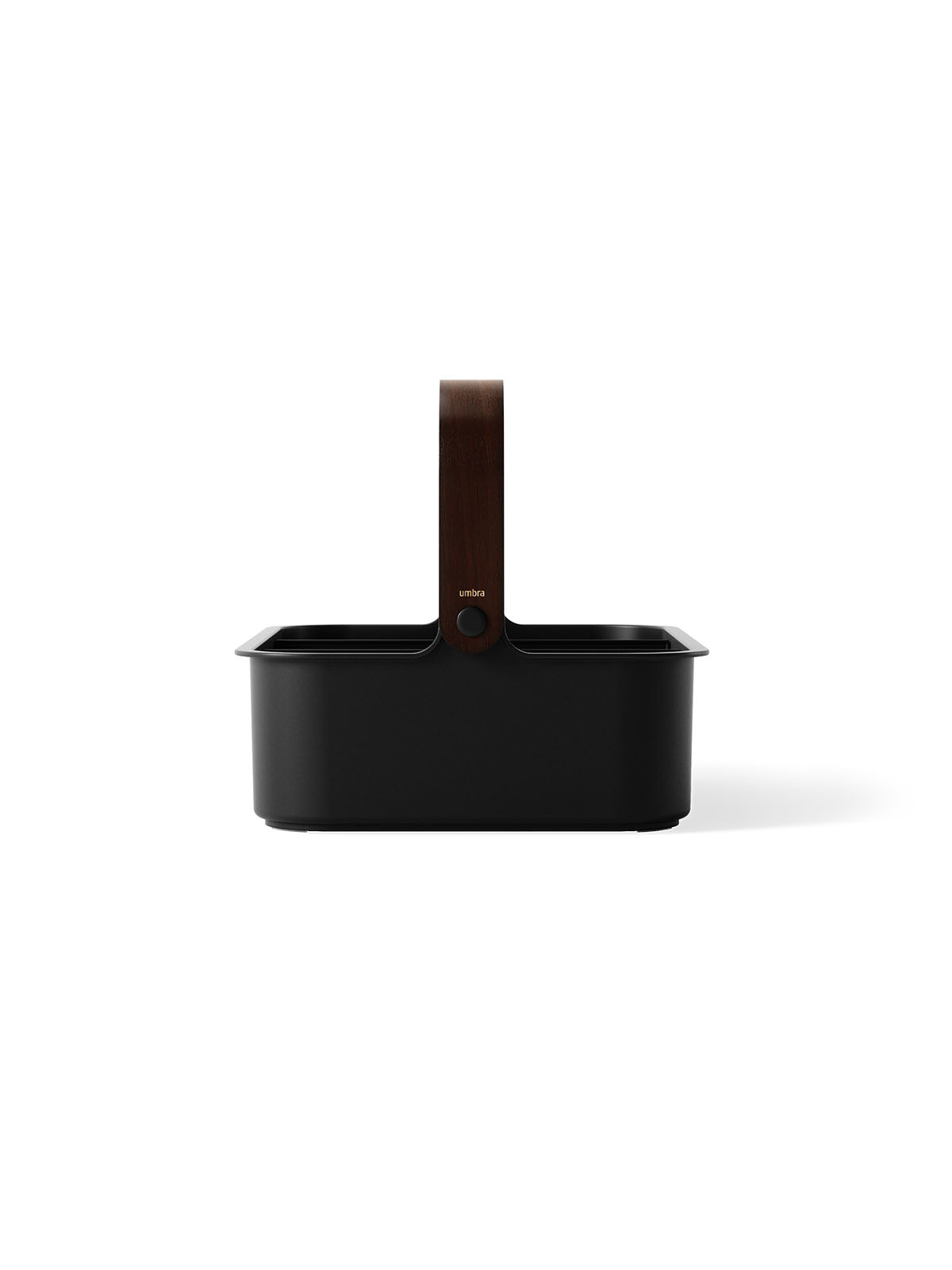 Umbra Bellwood Stackable Bin - Large Black/Walnut