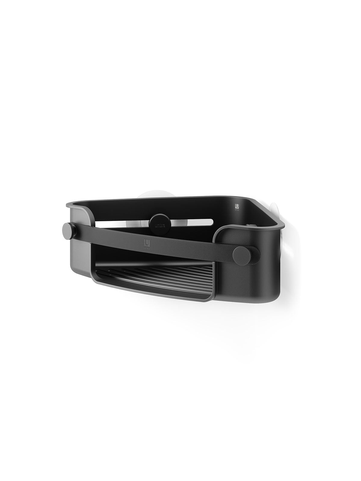 Umbra Flex Adhesive Corner Bin - Black