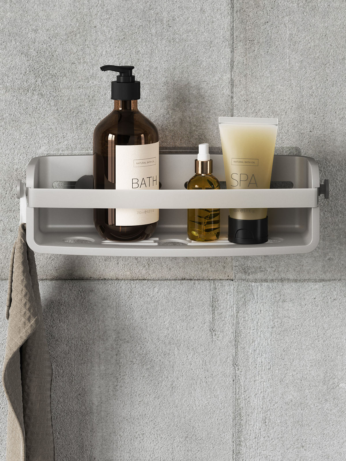 Umbra Flex Adhesive Bin - Grey
