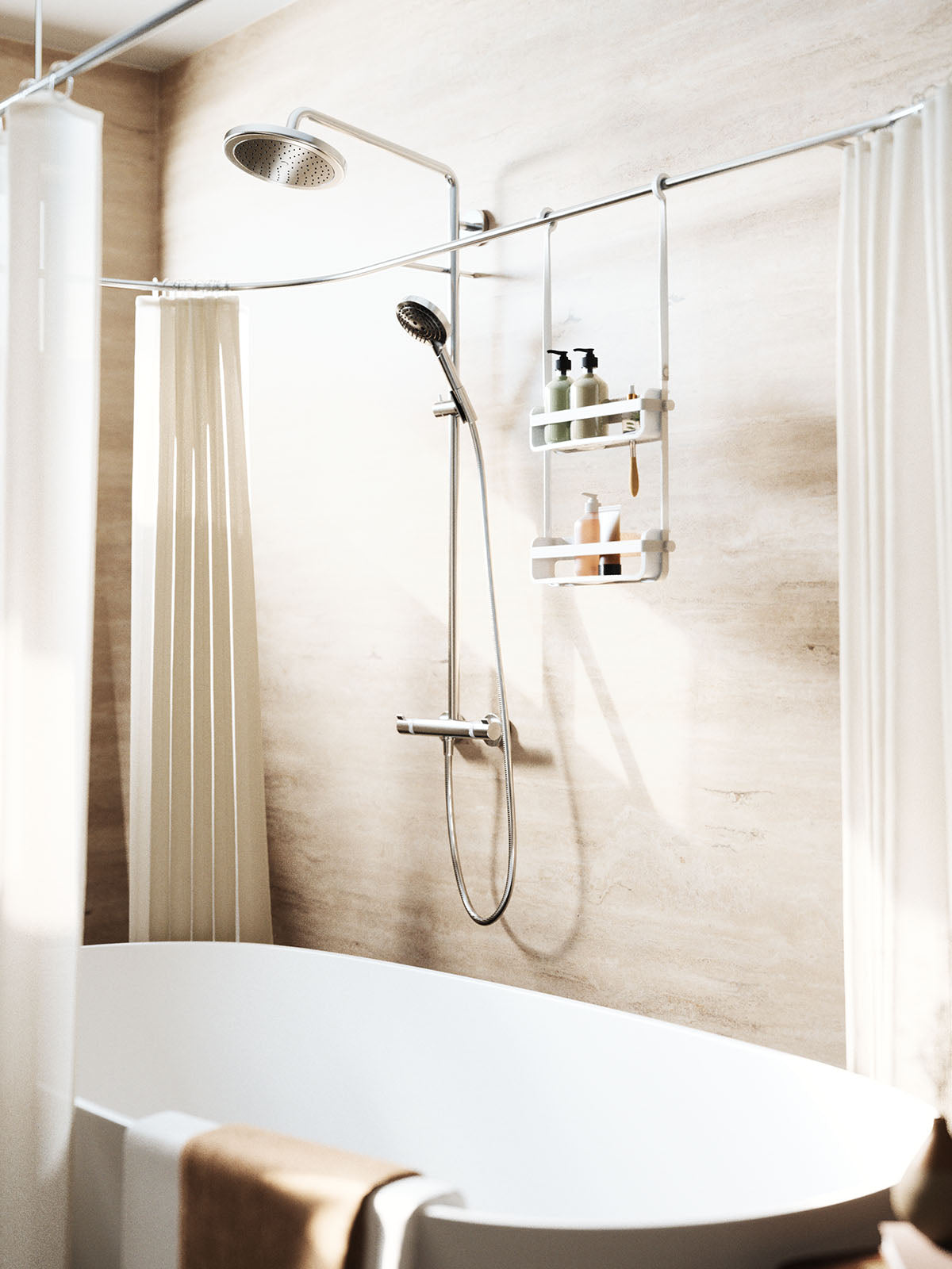 Umbra Flex Shower Caddy - White