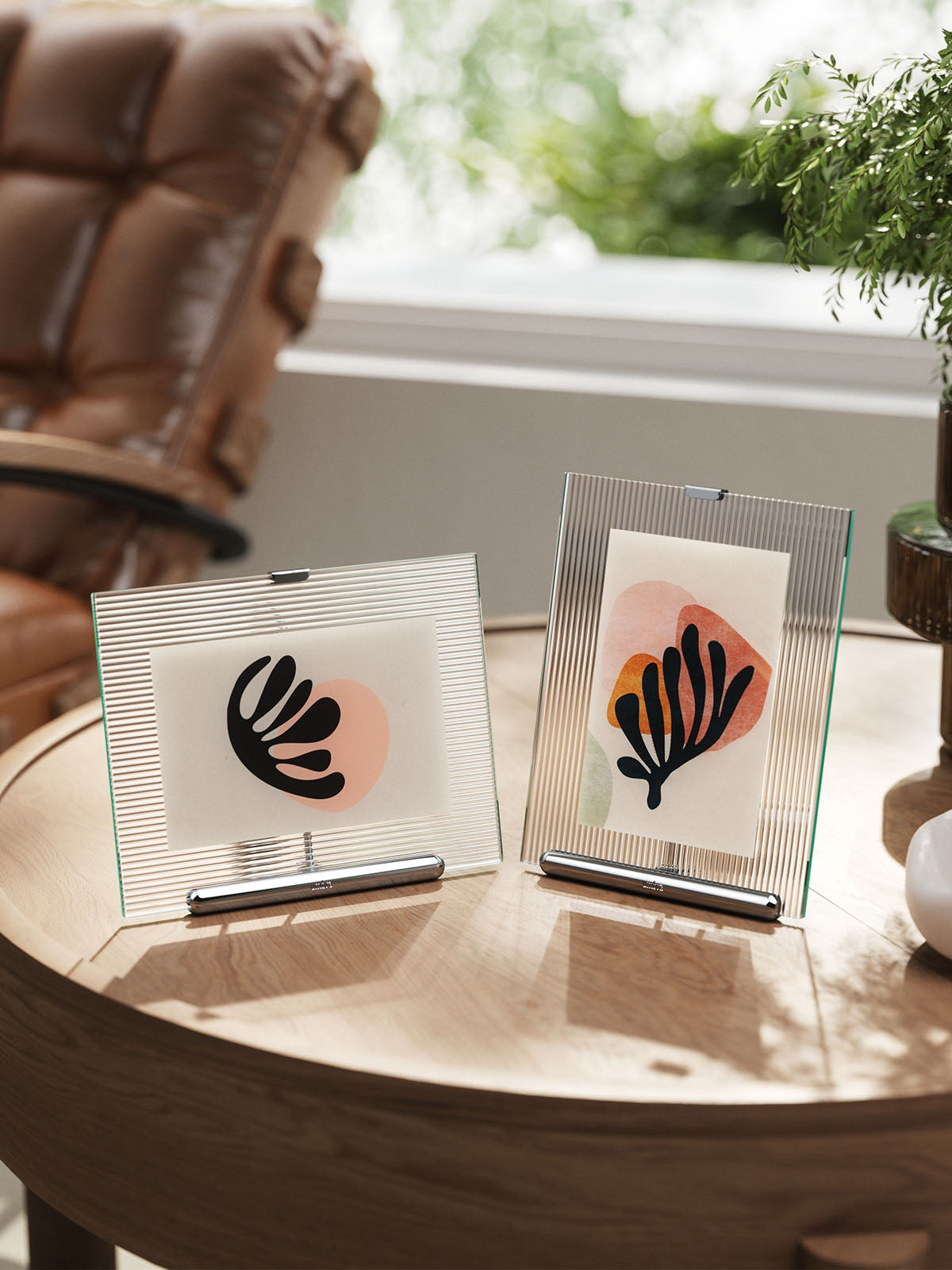 Umbra Flute Picture Frame - 4x6 Chrome