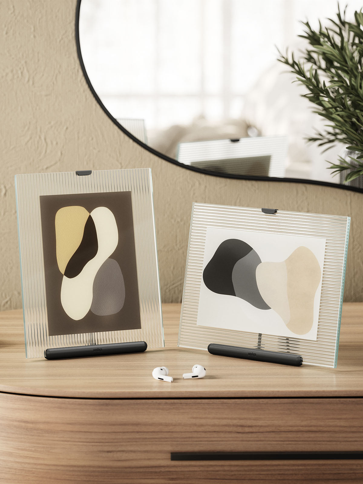 Umbra Flute Picture Frame - 5x7 Black