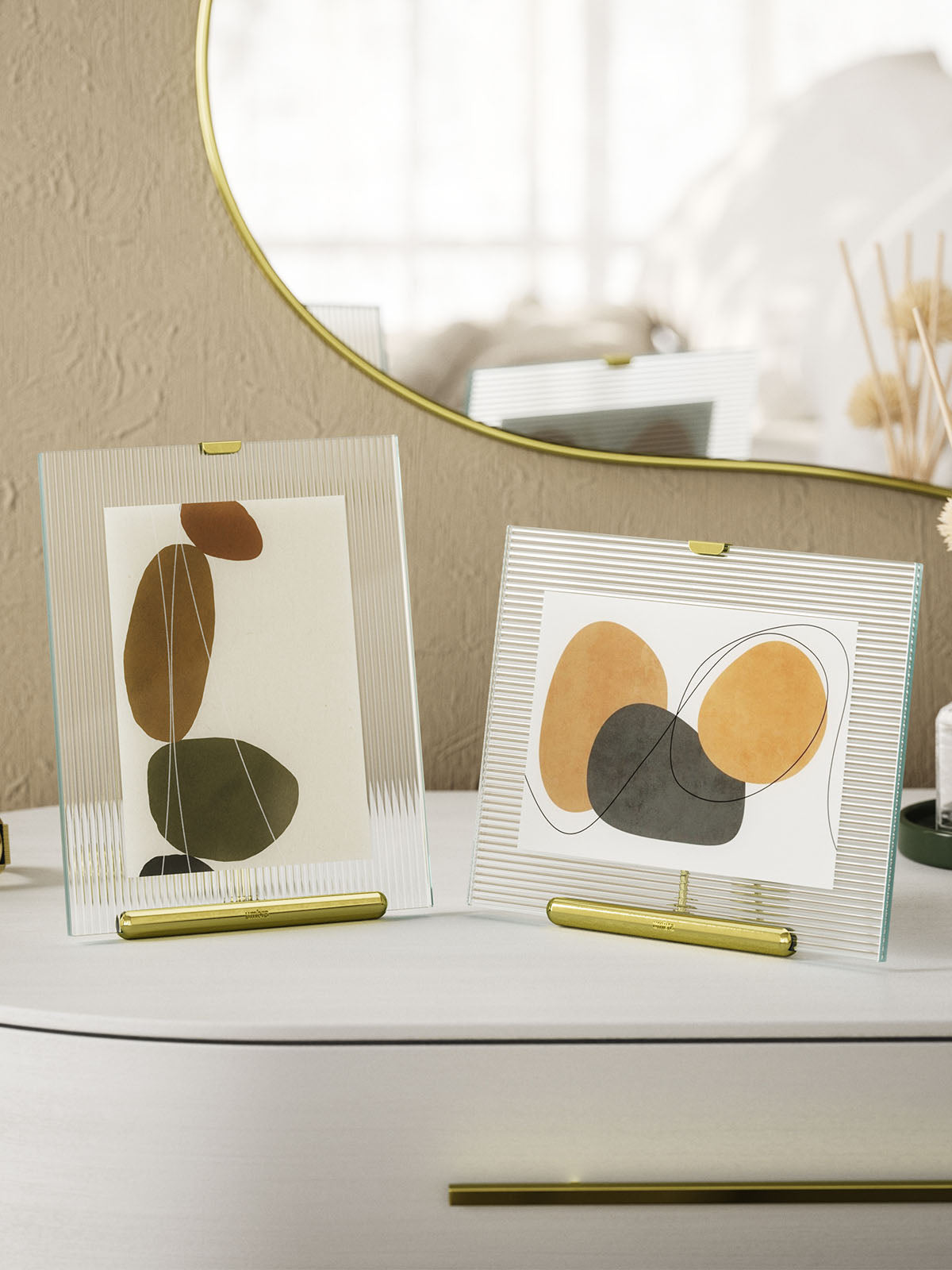 Umbra Flute Picture Frame - 5x7 Brass