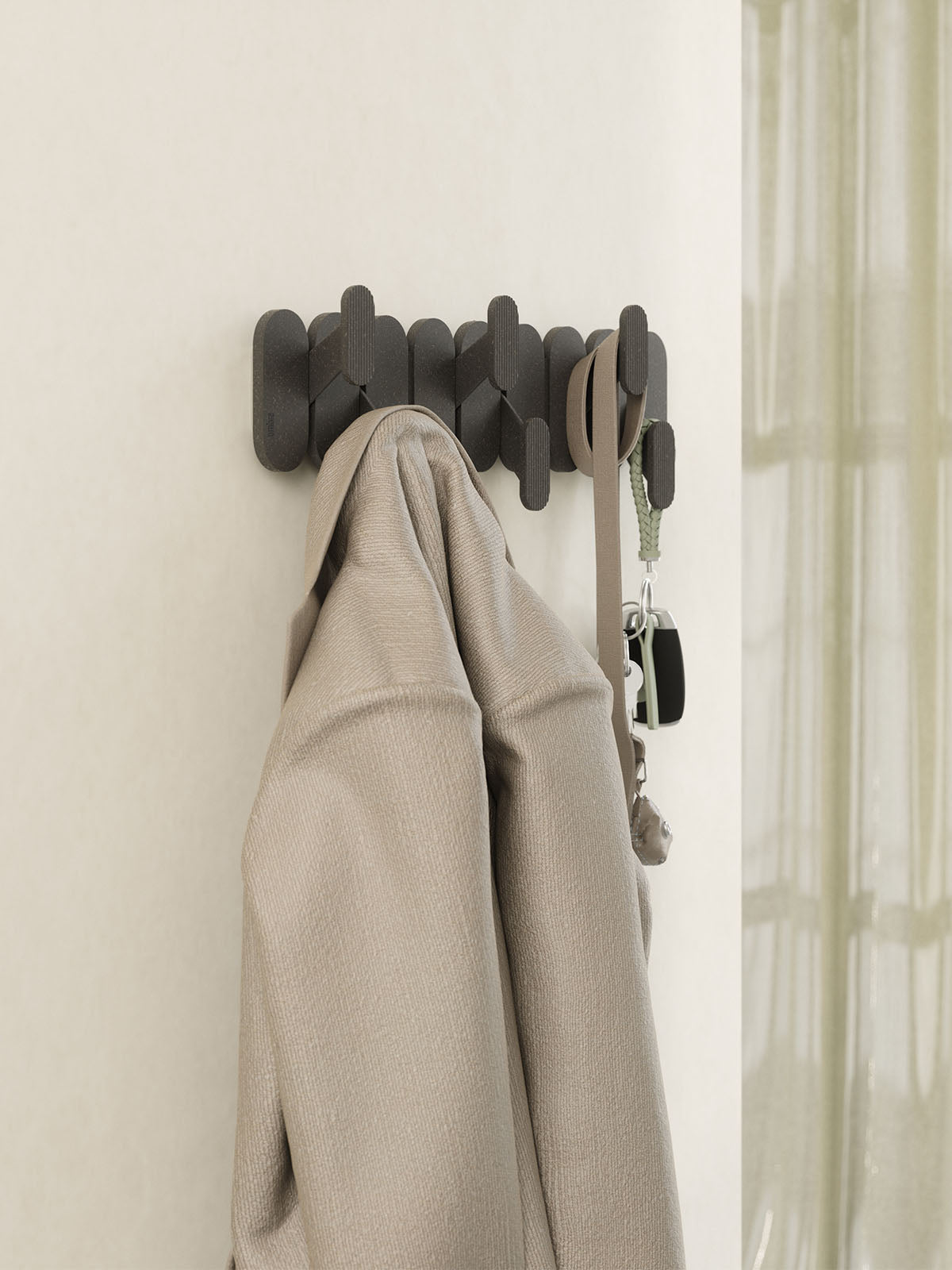 Umbra Tempo 6 Hook - Black