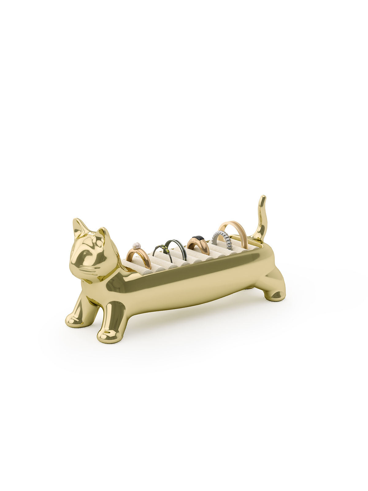 Umbra Ali Cat Ring Holder - Brass