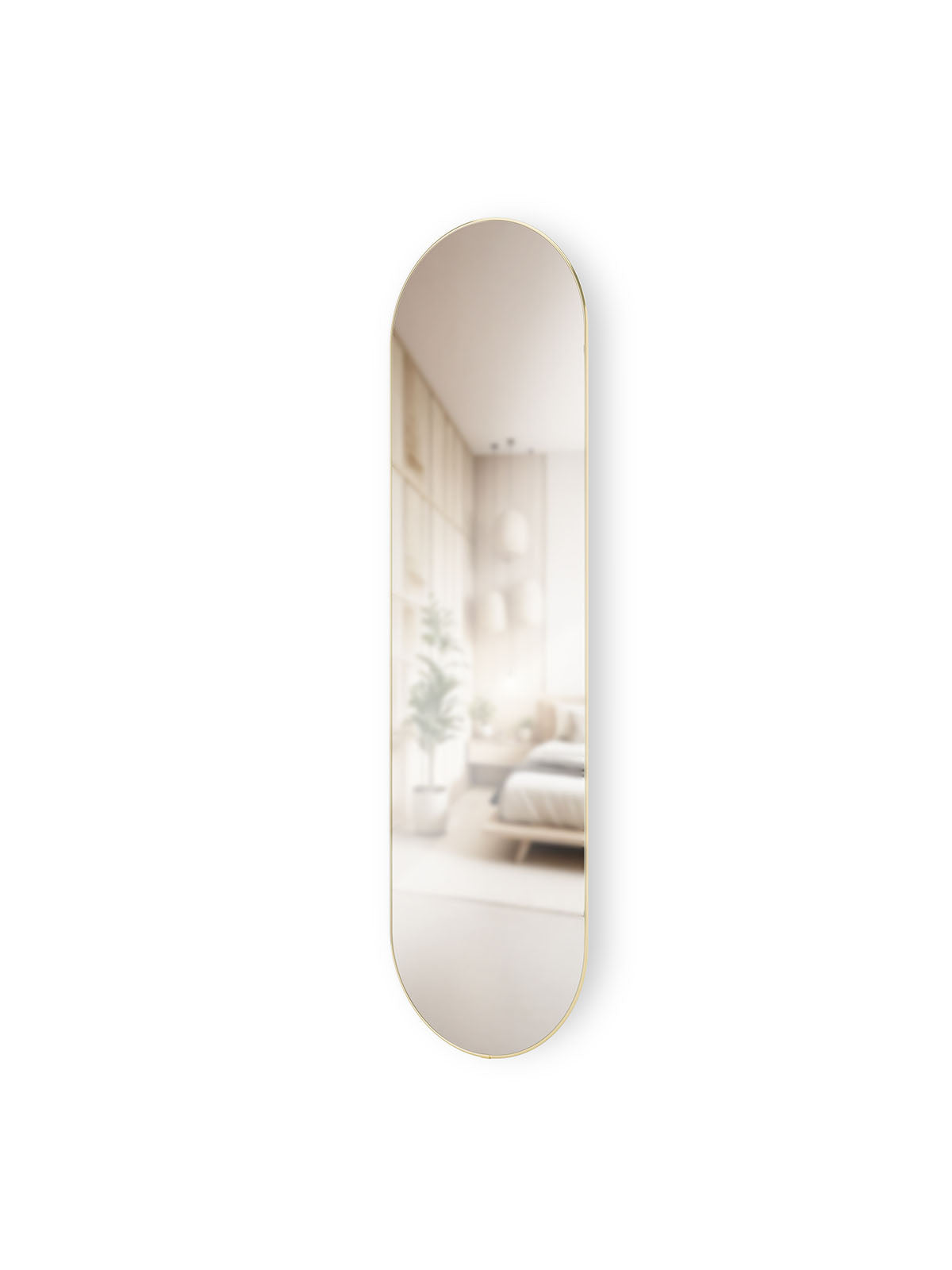 Umbra Hubba Pill Mirror (157 x 45cm) - Brass