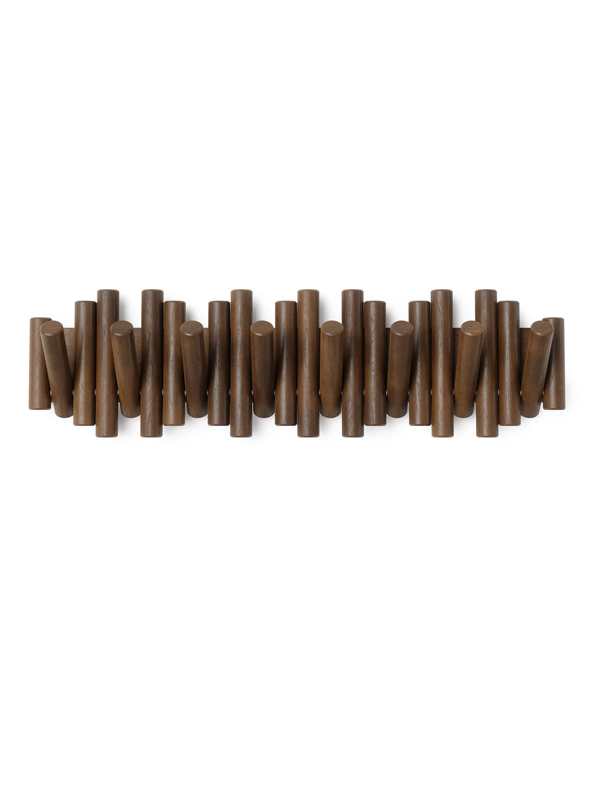 Umbra Picket 8 Hook - Aged Walnut