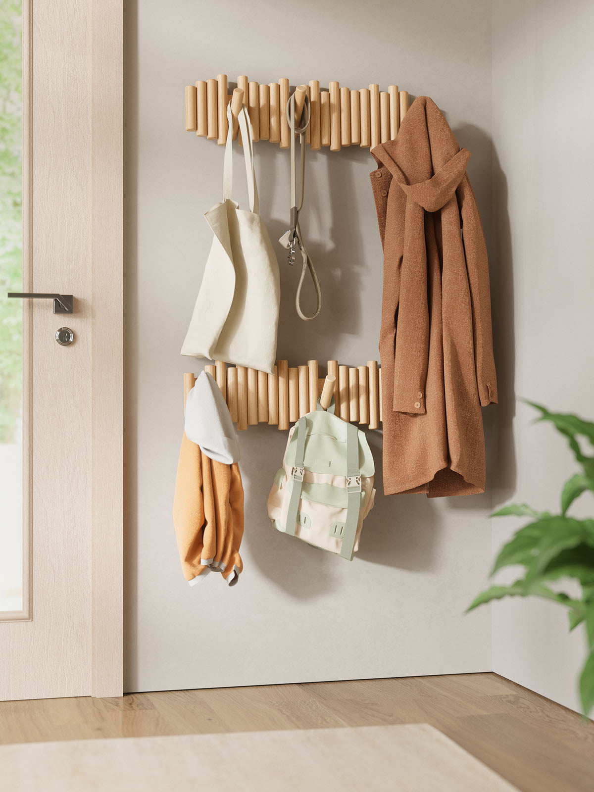 Umbra Picket 8 Hook - Natural