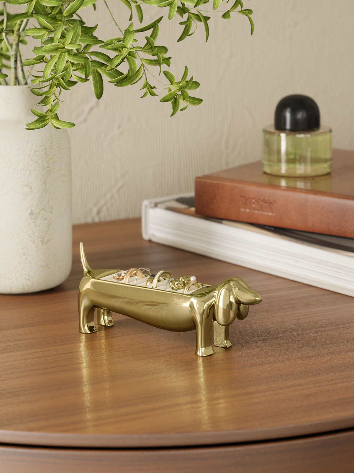 Umbra Dachsie Ring Holder - Brass
