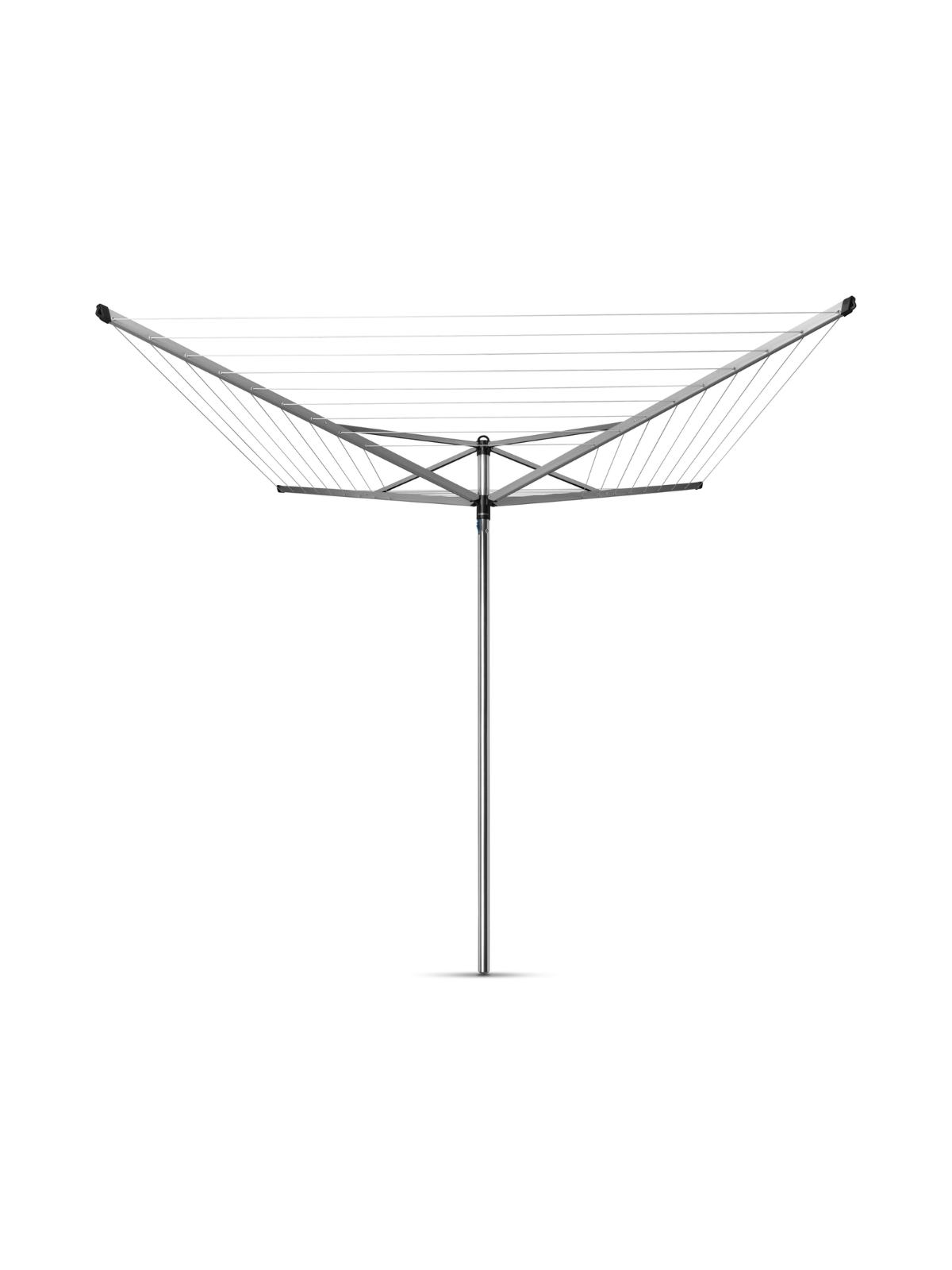 Brabantia Topspinner Clothesline with Metal Ground Spike - 50m Metallic Grey