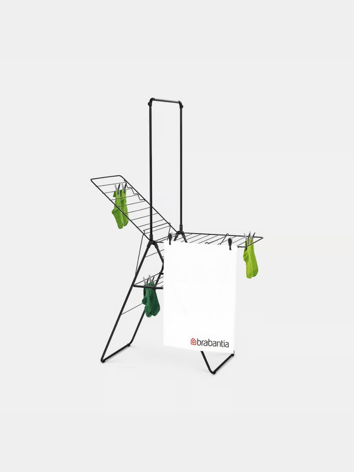 Brabantia HangOn Drying Rack with Rod- 20m Matt Black