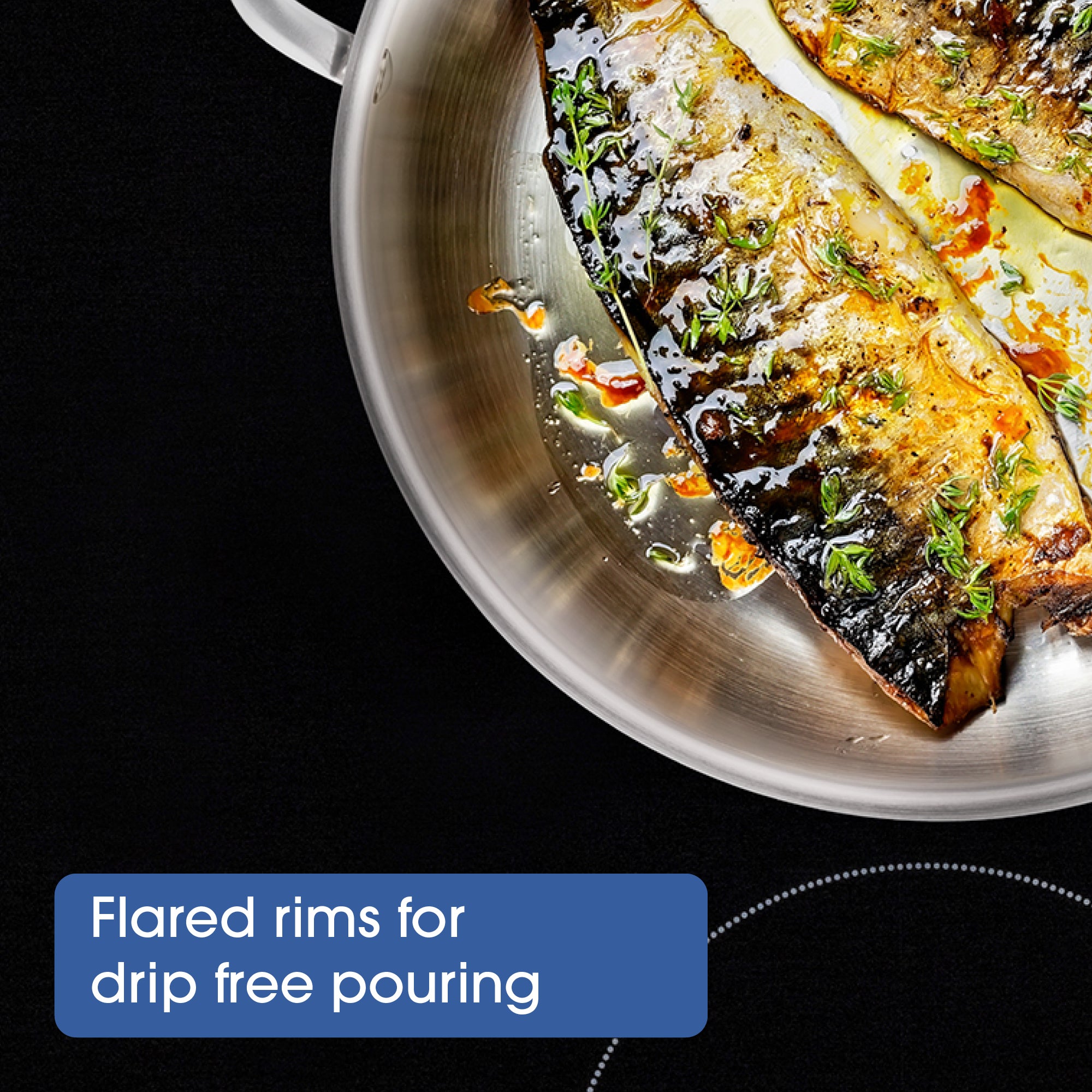 Raco Steel Essentials - 30cm Open Frypan with Helper Handle