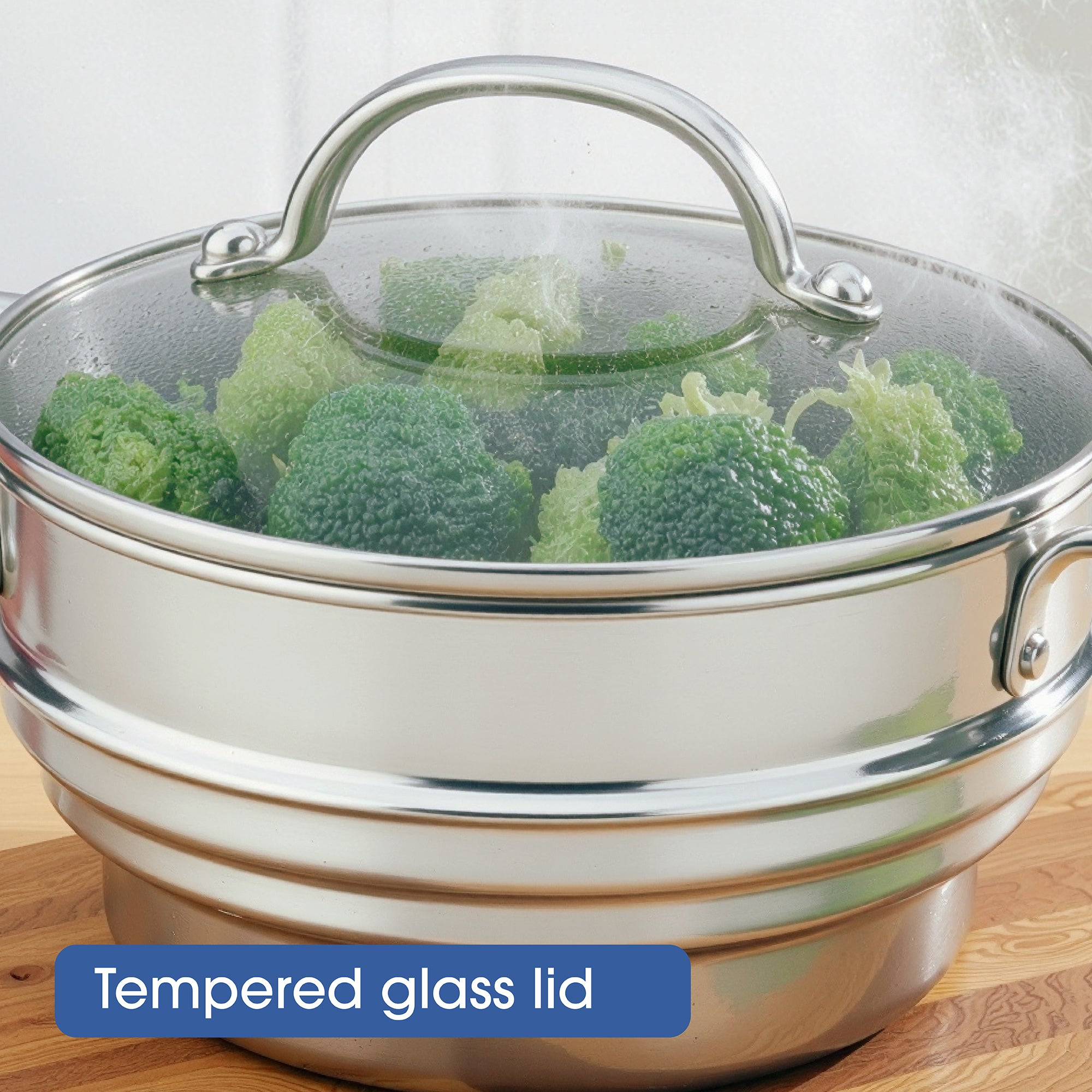 Raco Steel Essentials - 16/18/20cm Universal Steamer with Lid