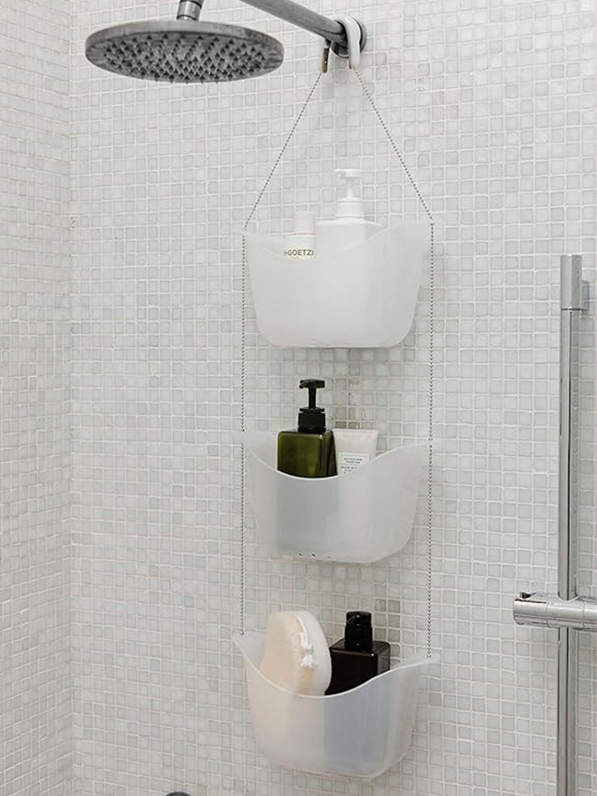Umbra Bask Shower Caddy - White/Nickel