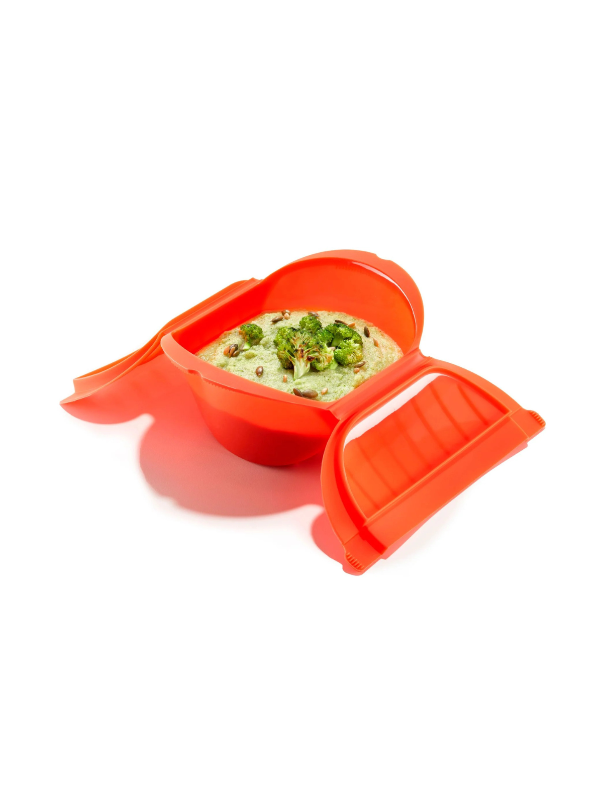 Lekue Deep Microwave Cooker with Tray - Large Red