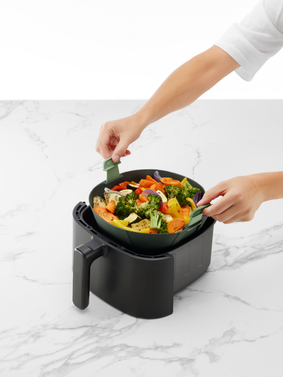 Lekue Air Fryer Basket L - Grey
