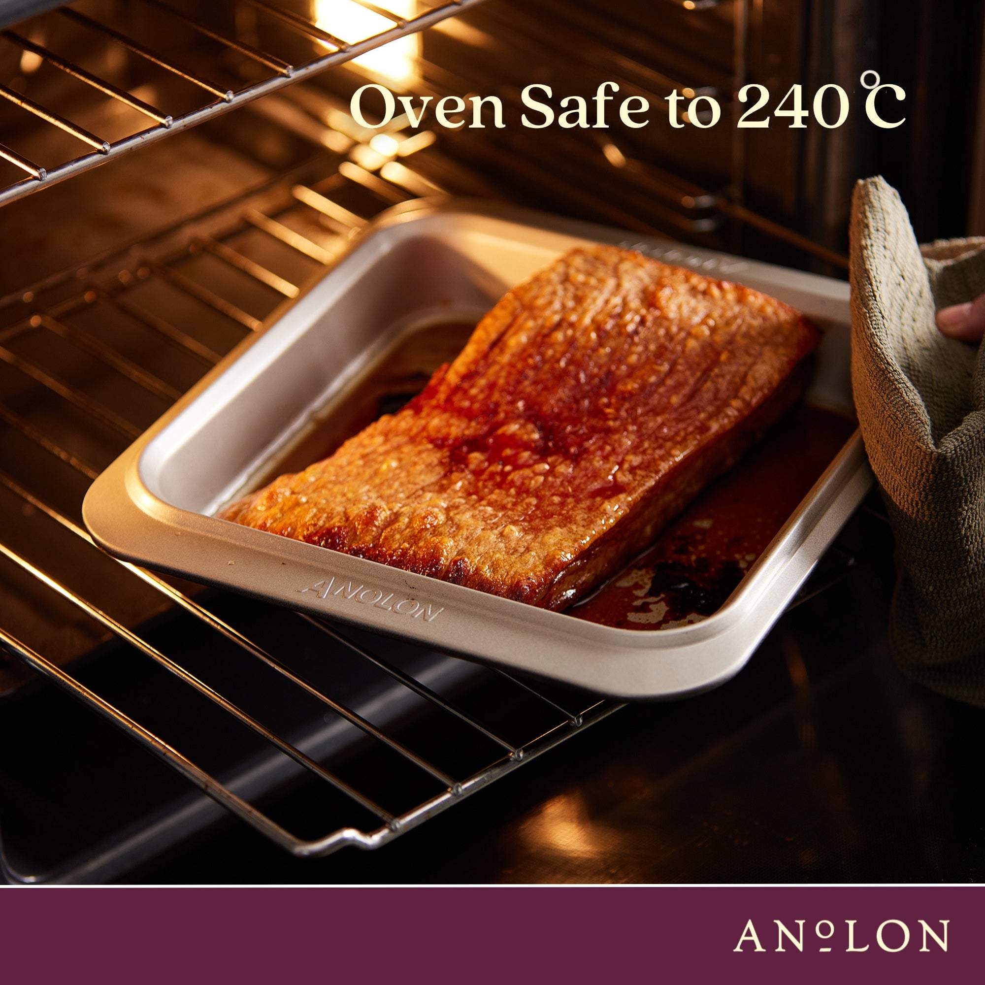  Anolon Ceramic Reinforced - 23 x 33cm Rectangular Baking Tray Bakeware Anolon