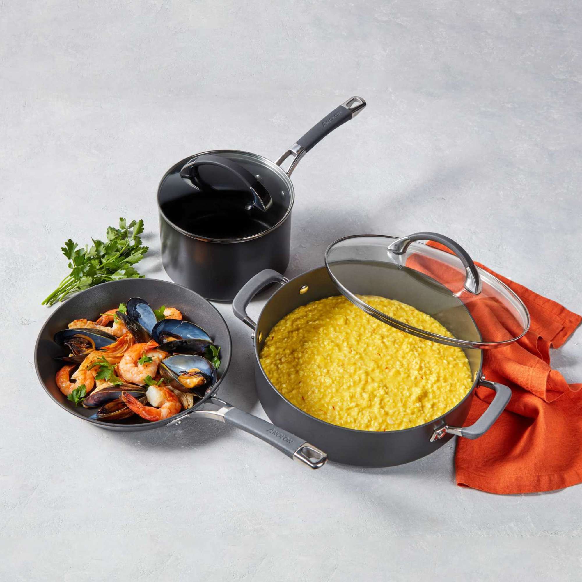  Anolon Endurance+ 3 Piece Cookware Set Cookware Anolon