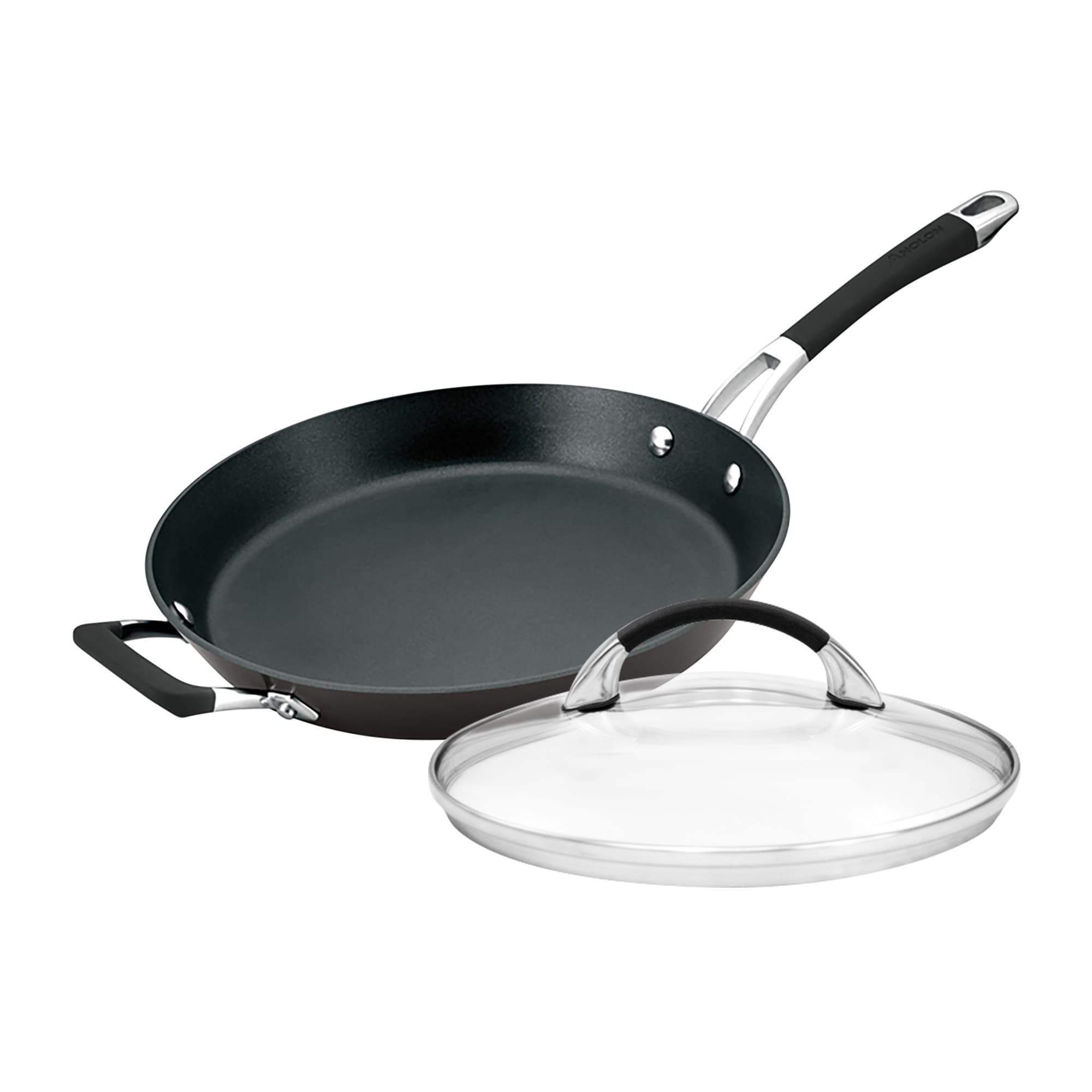  Anolon Endurance+ 30cm French Skillet With Bonus Lid Cookware Anolon