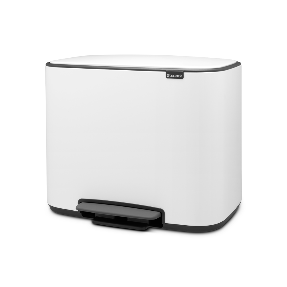 BRABANTIA Bo Pedal Bin 11 + 23L - White