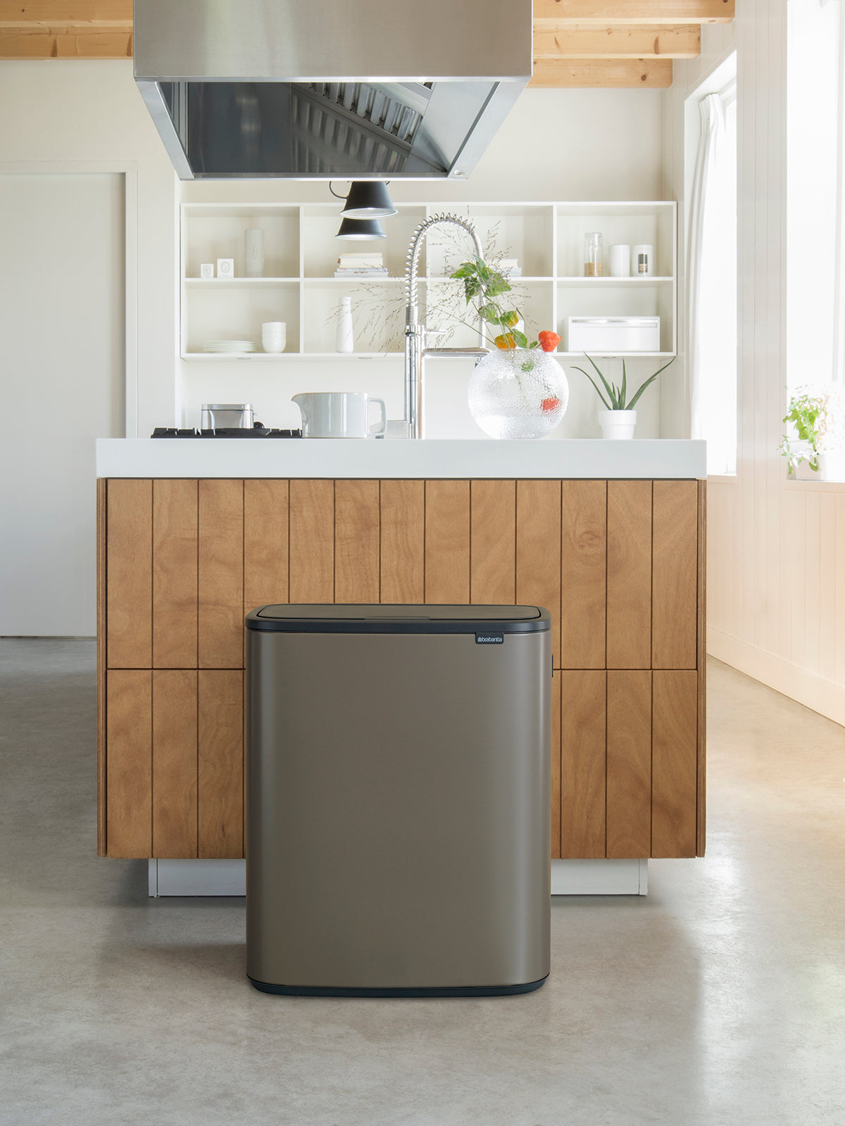 BRABANTIA Bo Touch Bin 60L - Platinum