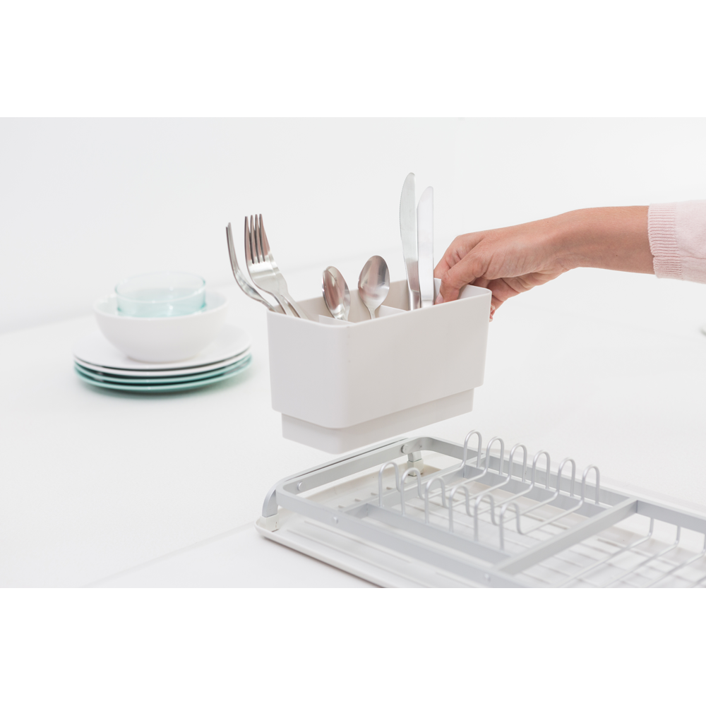 BRABANTIA Compact Dish Drying Rack - Light Grey