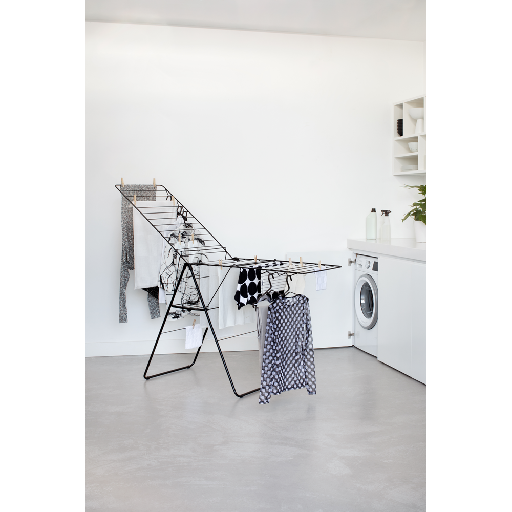 BRABANTIA Hangon Drying Rack 25M - Matt Black