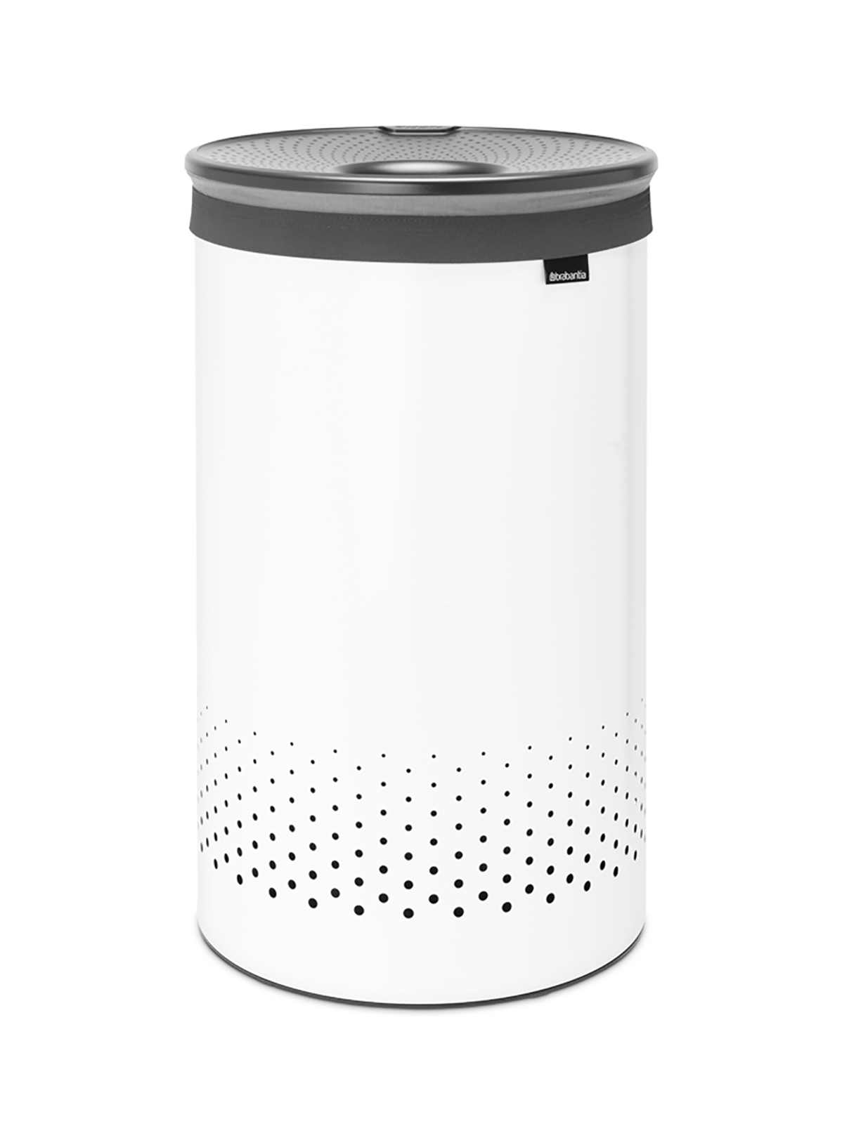 Laundry Bin 60L - White W/Dark Grey Lid