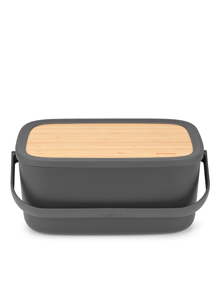 BRABANTIA Nic Bread Bin - Dark Grey