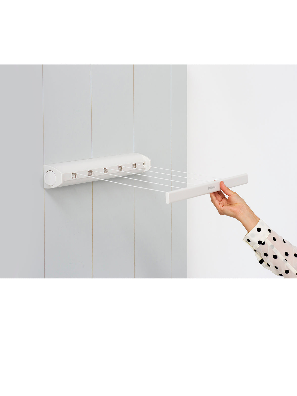 BRABANTIA Pull-Out Clothesline - White