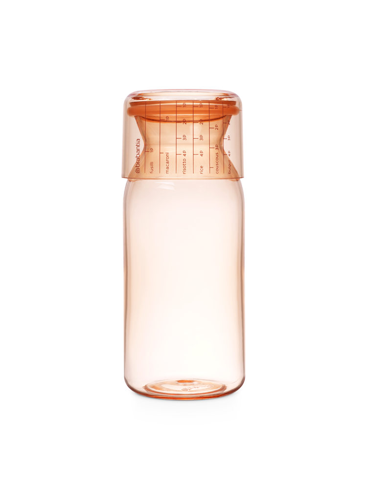 BRABANTIA Storage Jar W/Measuring Cup 1.3L - Clay Pink