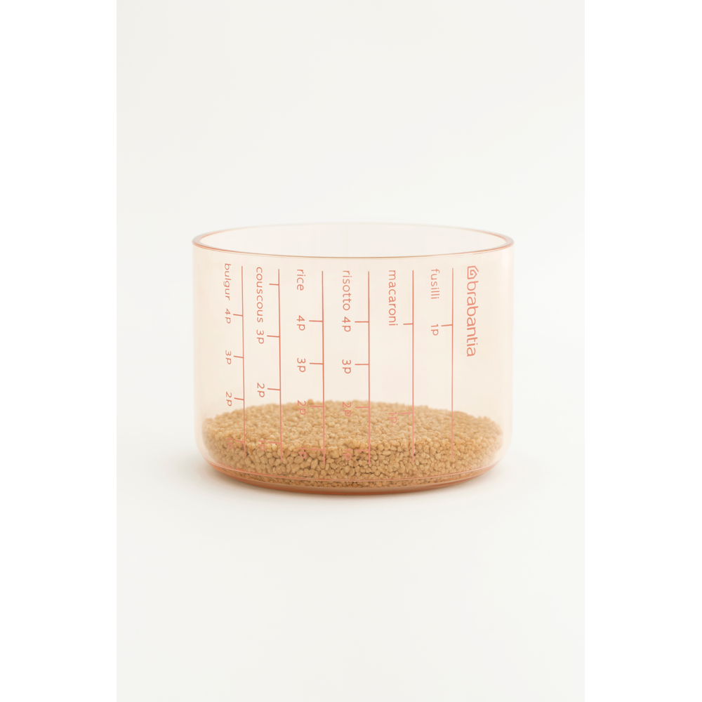 BRABANTIA Storage Jar W/Measuring Cup 1.3L - Clay Pink