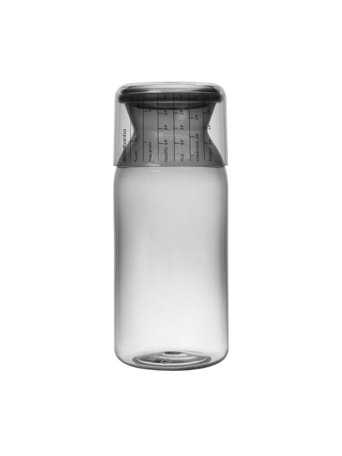 Storage Jar W/Measuring Cup 1.3L - Dark Grey