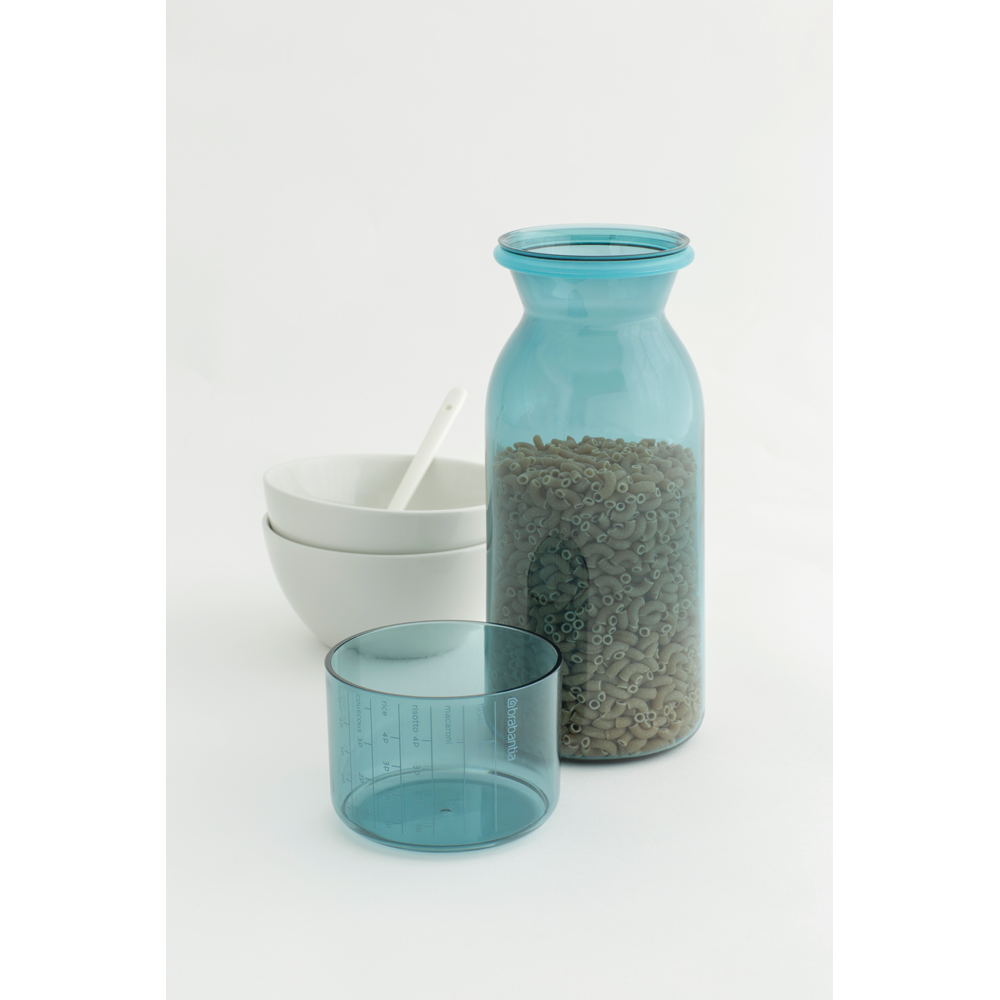 BRABANTIA Storage Jar W/Measuring Cup 1.3L - Mint