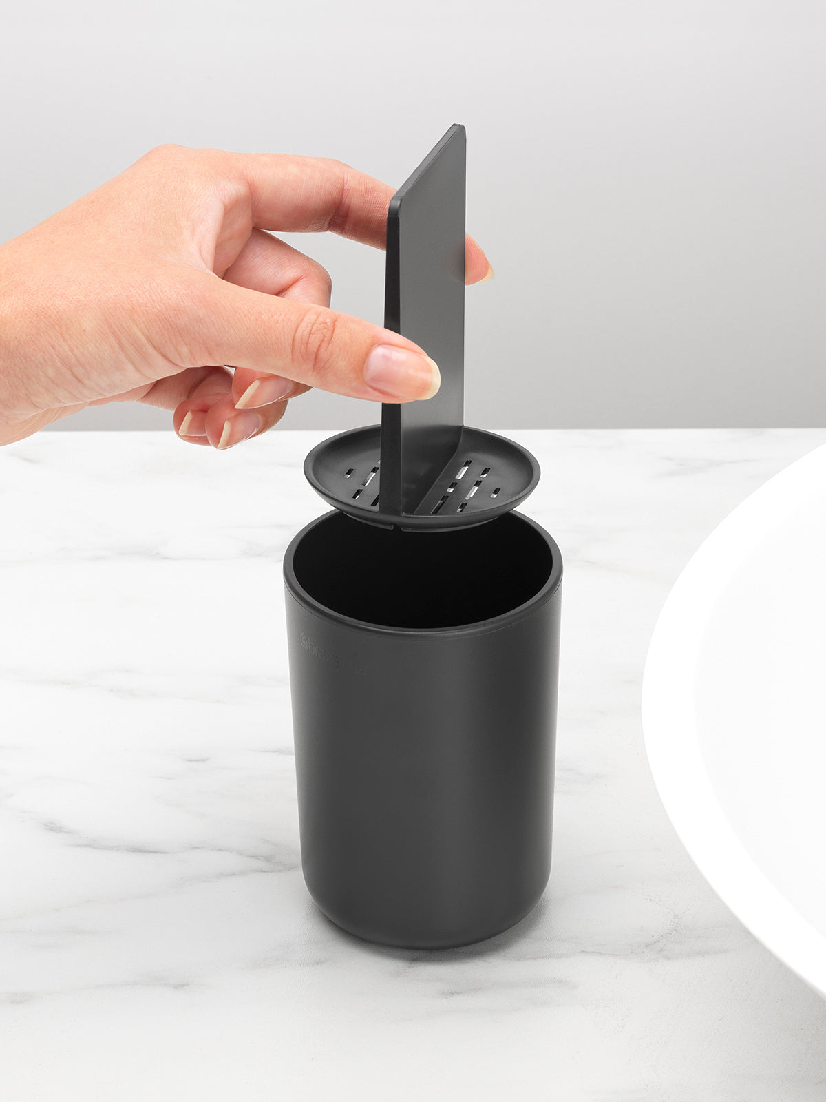 BRABANTIA Toothbrush Holder - Dark Grey