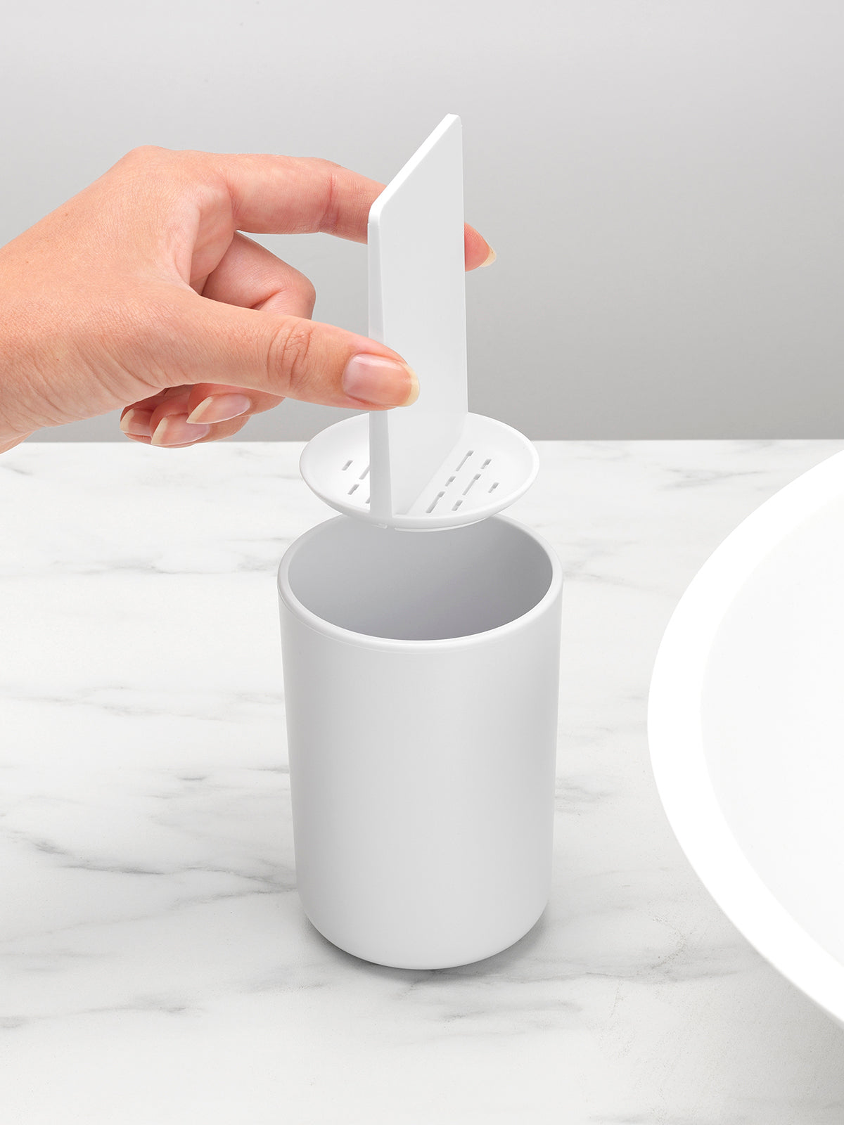 BRABANTIA Toothbrush Holder - White