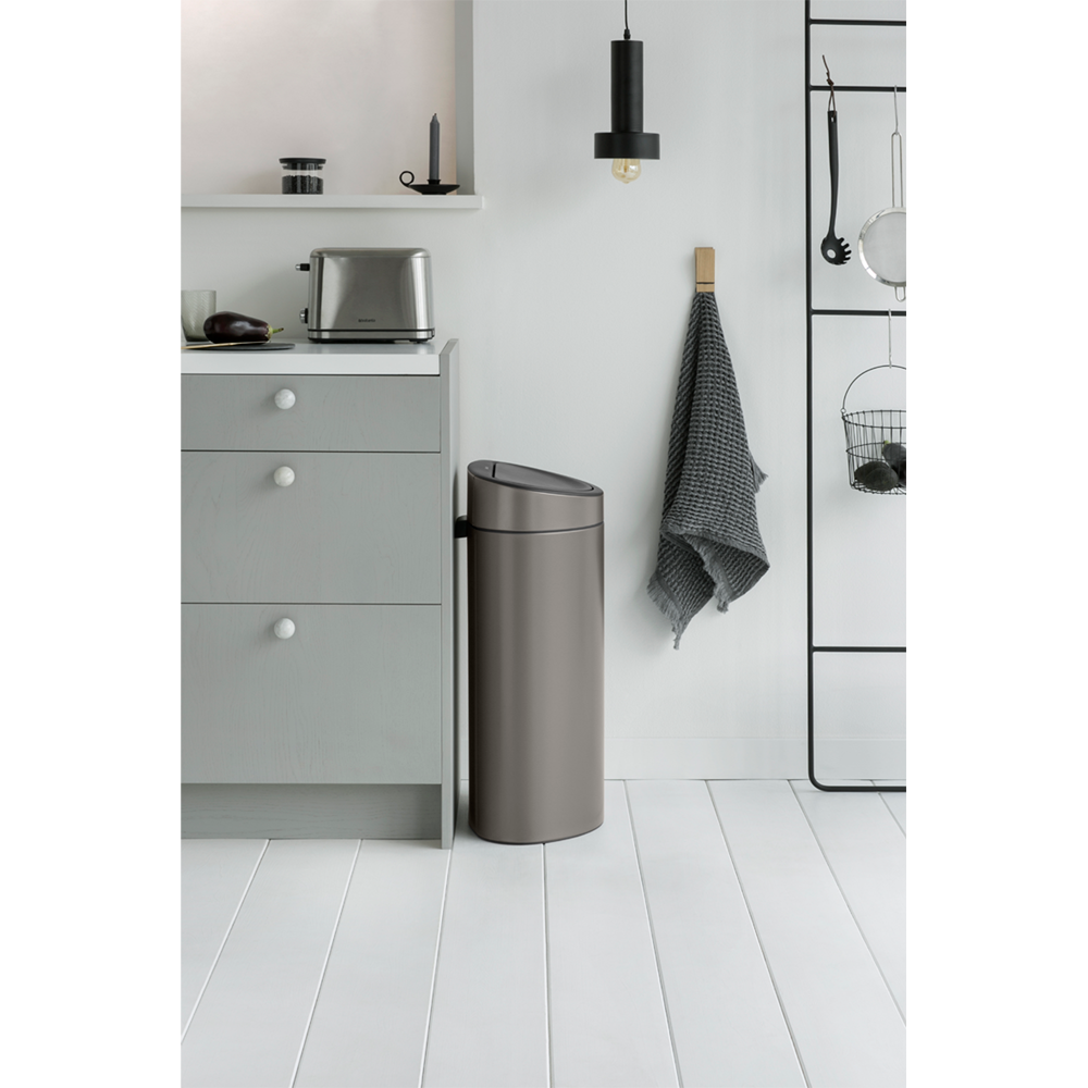 BRABANTIA Touch Bin New 40L - Platinum