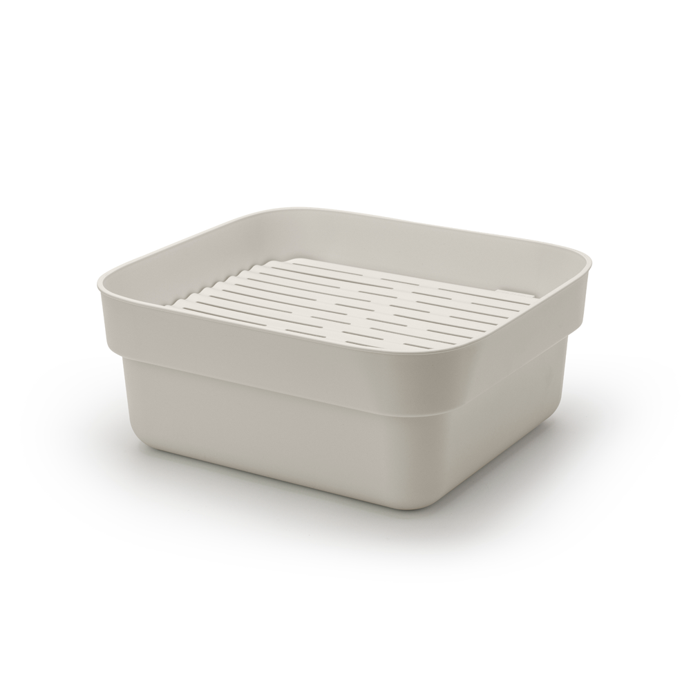 BRABANTIA Washing Up Bowl W/Drying Tray - Light Grey