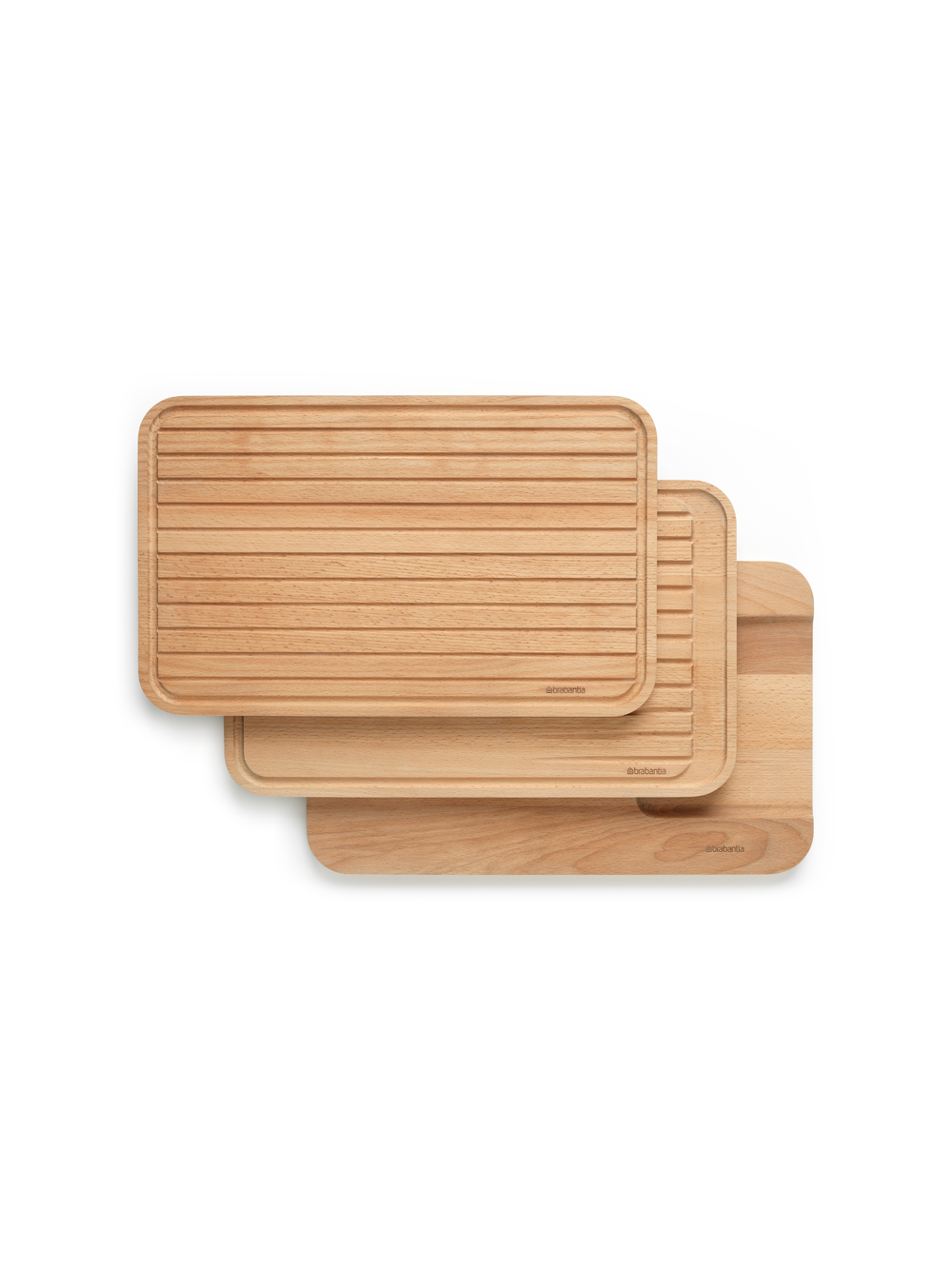 BRABANTIA Wooden Chopping Board - Set 3