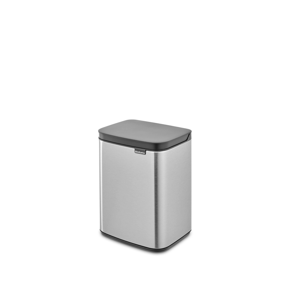 Bo Waste Bin 4L - Matt Steel Fingerprint Proof