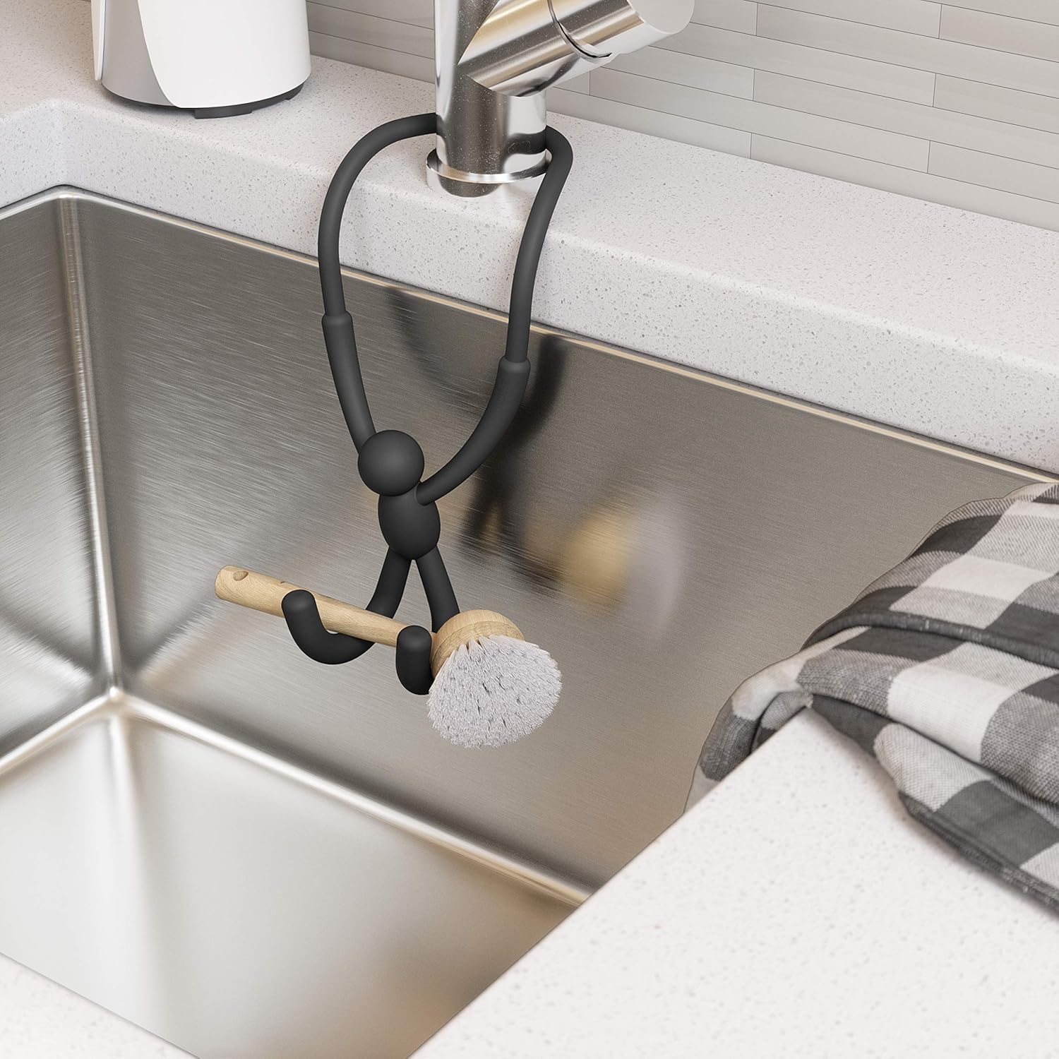  Buddy Flexible Sink Caddy - Black Sink Caddy UMBRA