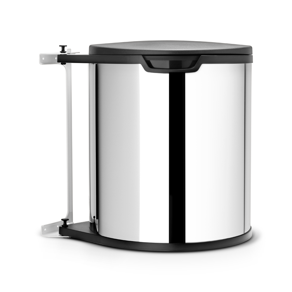 Built-in Bin 15 litre - Brilliant Steel